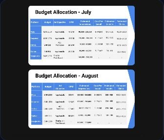 Budget allocation planning